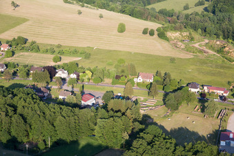 Lembach dans le département Bas Rhin, France vue d'en haut