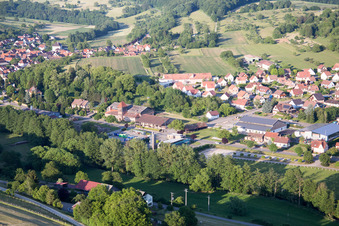 Enregistrement par drone de Lembach dans le département Bas Rhin, France