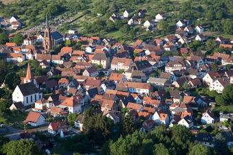 Photographie aérienne de Lembach dans le département Bas Rhin, France