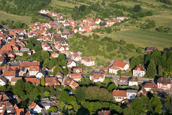 Lembach dans le département Bas Rhin, France d'en haut