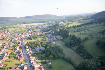 Image drone de Lembach dans le département Bas Rhin, France