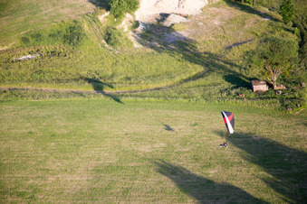 Vue aérienne de Wingen dans le département Bas Rhin, France