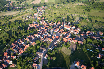 Wingen dans le département Bas Rhin, France d'en haut