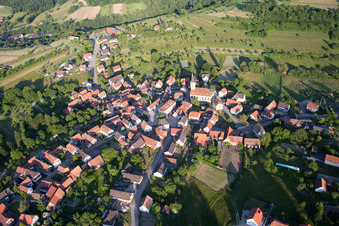 Wingen dans le département Bas Rhin, France hors des airs