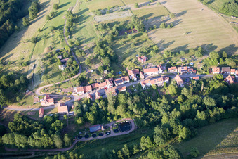 Wingen dans le département Bas Rhin, France vue du ciel