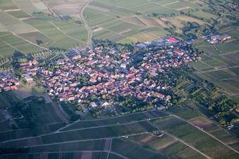 Vue aérienne de Quartier Schweigen in Schweigen-Rechtenbach dans le département Rhénanie-Palatinat, Allemagne