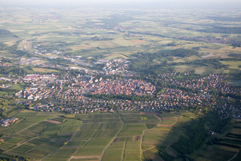 Photographie aérienne de Wissembourg dans le département Bas Rhin, France
