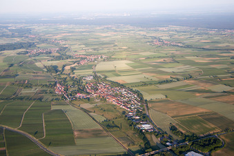 Vue oblique de Quartier Drusweiler in Kapellen-Drusweiler dans le département Rhénanie-Palatinat, Allemagne