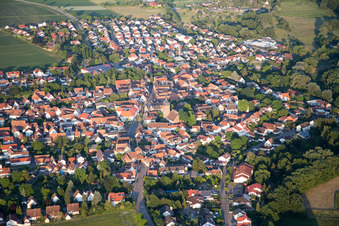 Vue oblique de Quartier Billigheim in Billigheim-Ingenheim dans le département Rhénanie-Palatinat, Allemagne