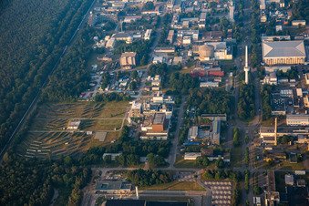 Campus Nord du KIT à le quartier Leopoldshafen in Eggenstein-Leopoldshafen dans le département Bade-Wurtemberg, Allemagne d'en haut