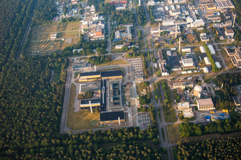 Campus Nord du KIT à le quartier Leopoldshafen in Eggenstein-Leopoldshafen dans le département Bade-Wurtemberg, Allemagne vue d'en haut