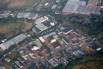 Vue aérienne de Construction de carrosserie Meisel à Bruchsal dans le département Bade-Wurtemberg, Allemagne