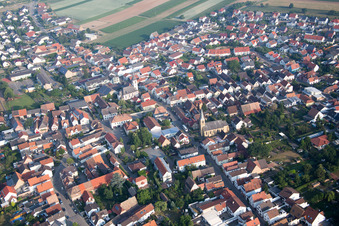 Photographie aérienne de Quartier Mechtersheim in Römerberg dans le département Rhénanie-Palatinat, Allemagne