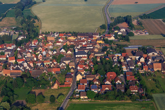 Vue aérienne de Et la rue à Westheim dans le département Rhénanie-Palatinat, Allemagne