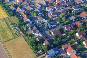 Vue aérienne de Heimbachring à Zeiskam dans le département Rhénanie-Palatinat, Allemagne