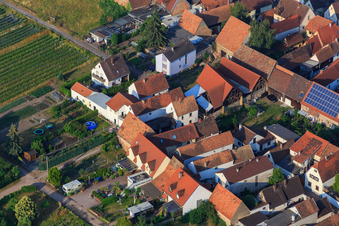Vue oblique de Badstubgasse à Zeiskam dans le département Rhénanie-Palatinat, Allemagne
