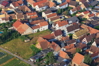 Vue oblique de Pfalzstr à Zeiskam dans le département Rhénanie-Palatinat, Allemagne