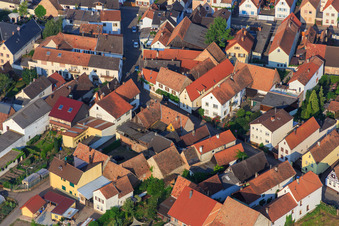 Photographie aérienne de Häckgasse à Zeiskam dans le département Rhénanie-Palatinat, Allemagne
