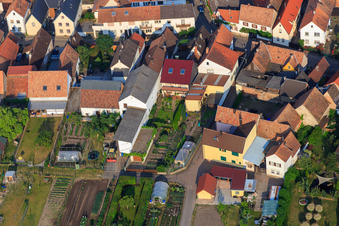 Häckgasse à Zeiskam dans le département Rhénanie-Palatinat, Allemagne d'en haut