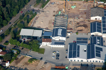 Vue aérienne de Terrain de la clinique du centre de réadaptation de la clinique de réadaptation REHA med Gesundheitspark GmbH - Reha PLUS (Palatinat) à Herxheim bei Landau dans le département Rhénanie-Palatinat, Allemagne