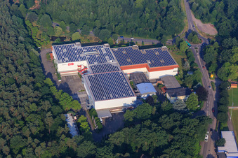 Vue aérienne de Meubles GILB à Herxheim bei Landau dans le département Rhénanie-Palatinat, Allemagne