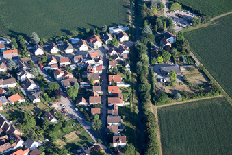 Photographie aérienne de Quartier Leopoldshafen in Eggenstein-Leopoldshafen dans le département Bade-Wurtemberg, Allemagne