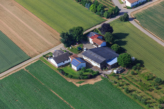 Vue aérienne de Aussiedlerhof sur Wingertsberg x Speyerer Weg à Herxheim bei Landau dans le département Rhénanie-Palatinat, Allemagne