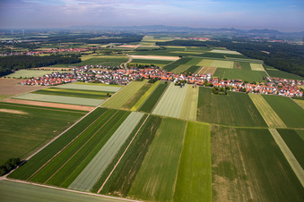 Quartier Hayna in Herxheim bei Landau dans le département Rhénanie-Palatinat, Allemagne d'en haut
