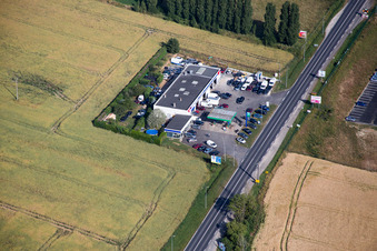 Vue aérienne de Vendôme dans le département Loir et Cher, France