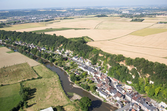 Saint-Rimay dans le département Loir et Cher, France vue d'en haut