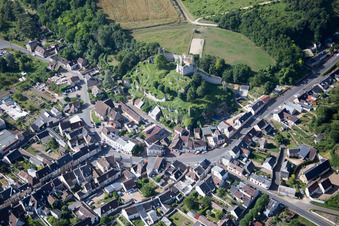 Image drone de Montoire-sur-le-Loir dans le département Loir et Cher, France