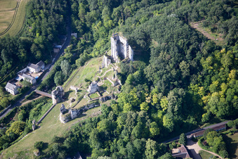 Photographie aérienne de Lavardin dans le département Loir et Cher, France