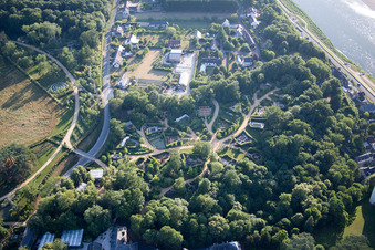 Vue oblique de Chaumont-sur-Loire dans le département Loir et Cher, France