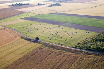 Vue oblique de Chaumont-sur-Loire dans le département Loir et Cher, France