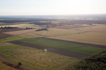 Chaumont-sur-Loire dans le département Loir et Cher, France d'en haut