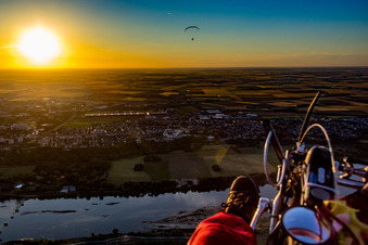 Vue aérienne de Vineuil dans le département Loir et Cher, France