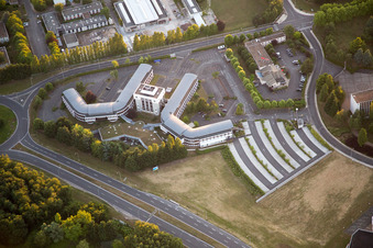 Photographie aérienne de Blois dans le département Loir et Cher, France
