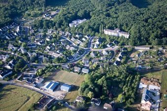 Blois dans le département Loir et Cher, France hors des airs