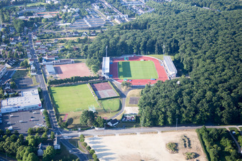 Vue aérienne de Stade des Allées à Blois dans le département Loir et Cher, France