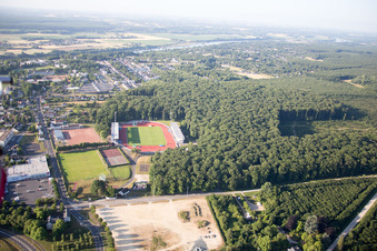 Vue aérienne de Stade des Allées à Blois dans le département Loir et Cher, France