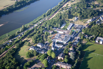 Enregistrement par drone de Blois dans le département Loir et Cher, France