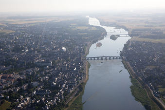 Vue aérienne de Blois dans le département Loir et Cher, France