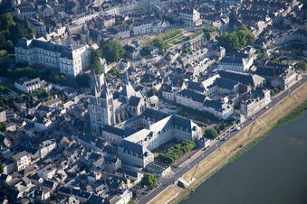Blois dans le département Loir et Cher, France d'en haut