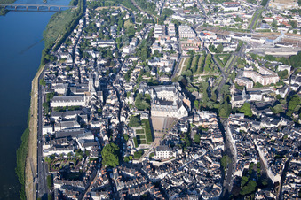 Enregistrement par drone de Blois dans le département Loir et Cher, France
