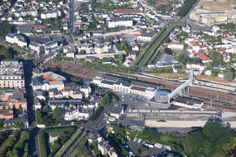 Photographie aérienne de Blois dans le département Loir et Cher, France