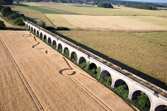 Vineuil dans le département Loir et Cher, France vue d'en haut