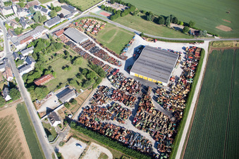 Vue d'oiseau de Talcy dans le département Loir et Cher, France