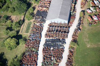 Enregistrement par drone de Talcy dans le département Loir et Cher, France