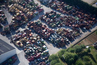 Talcy dans le département Loir et Cher, France depuis l'avion