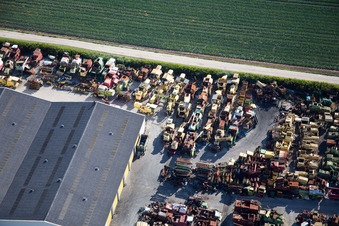 Image drone de Talcy dans le département Loir et Cher, France
